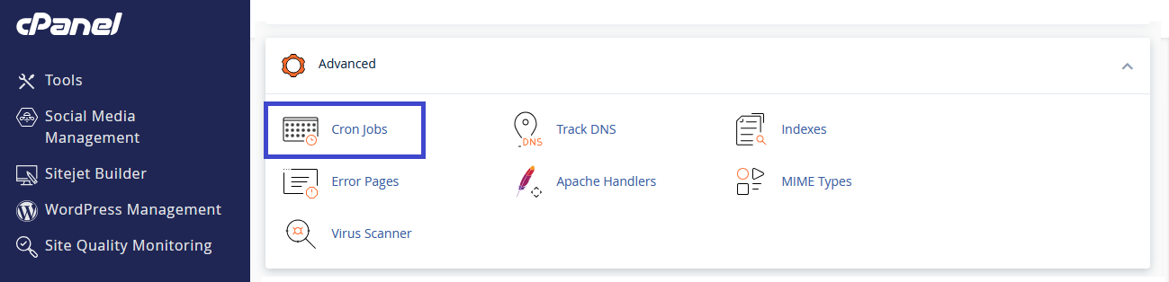 Cron Jobs cPanel